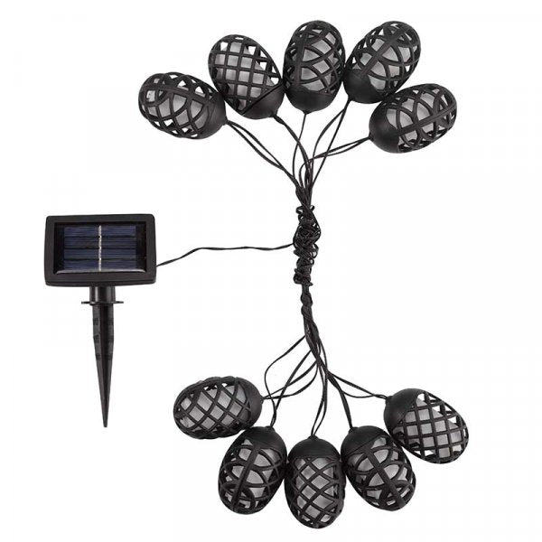 10 Cool Flame Solar Garden String Lights