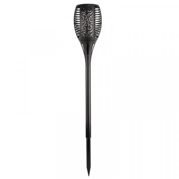 Cool Flaming Torch Solar Garden Light - Black