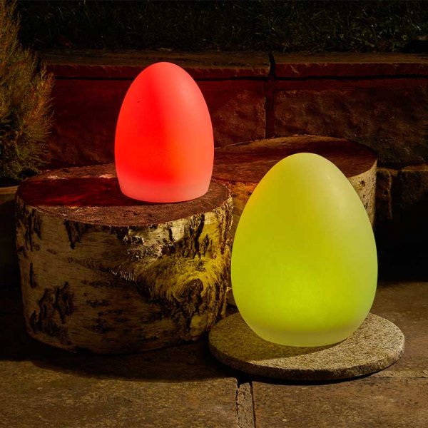 Lunière Oval Multicolour Solar Garden Light - Large