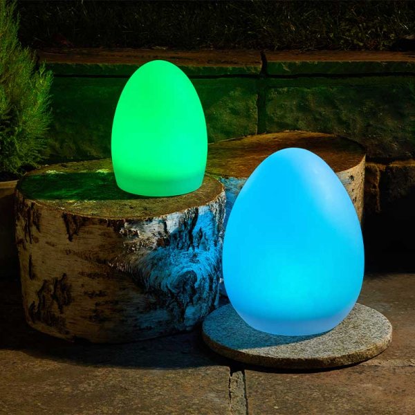 Lunière Oval Multicolour Solar Garden Light - Large