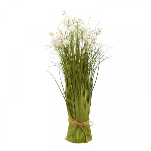 Artificial Faux Bouquet - Simply White 40 cm