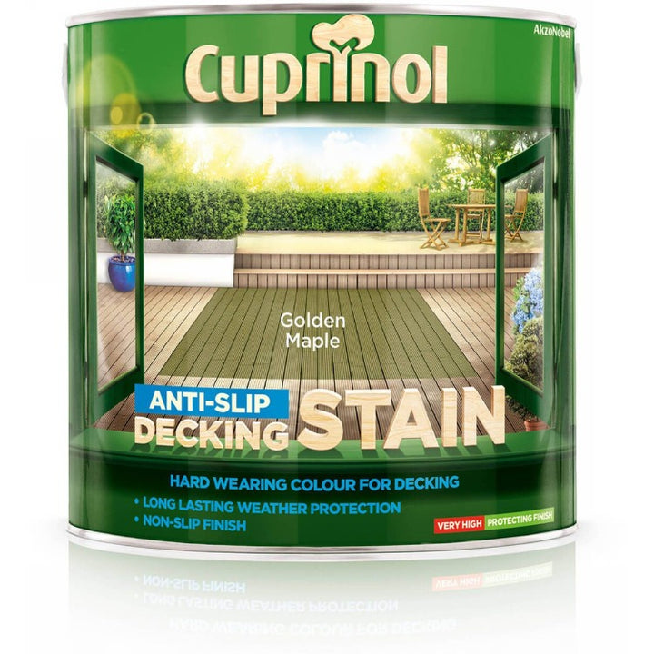 Cuprinol Anti-Slip Decking Stain Golden Maple 2.5L