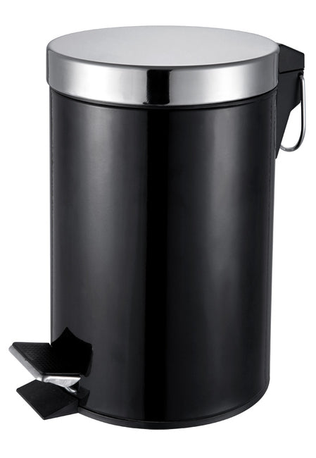 Black 3Ltr Pedal Bin