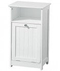 White Wood Bathroom Cabinet With Chrome Handle - Smyths Homevalue Enniscorthy