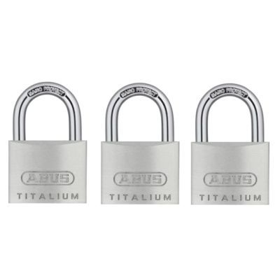 Abus 40mm Titalium Padlock Triple Pack