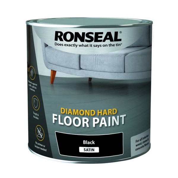 Ronseal Diamond Hard Floor Paint 2.5l - Black