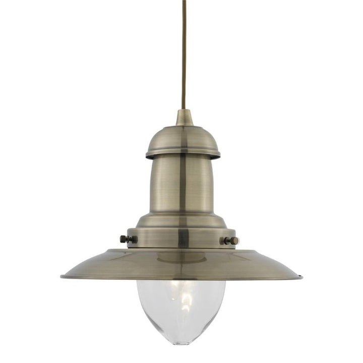 FISHERMAN CEILING PENDANT LIGHT - ANTIQUE BRASS