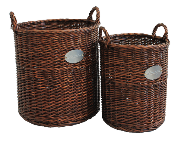 Natural Wicker Baskets Set of 2 - Smyths Homevalue Enniscorthy