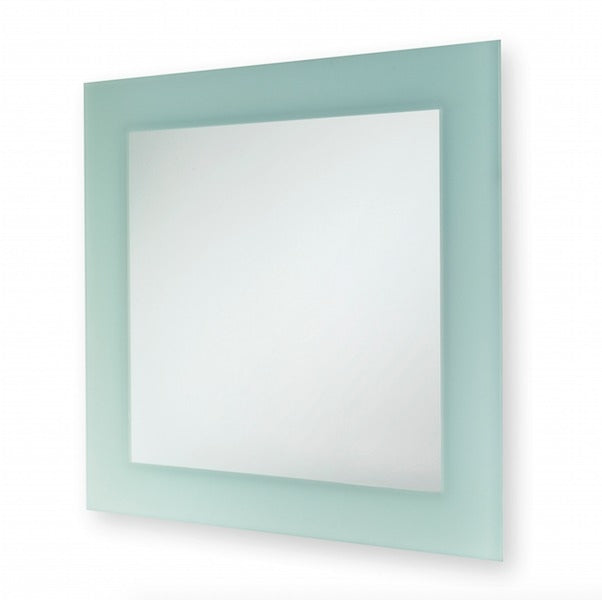 Square Frosted Wall Mirror