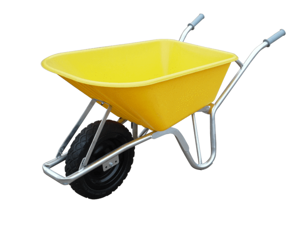 100L PVC Wheelbarrow - Yellow