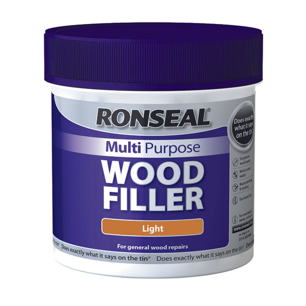 Ronseal Multi Purpose Wood Filler Tub 465g Light