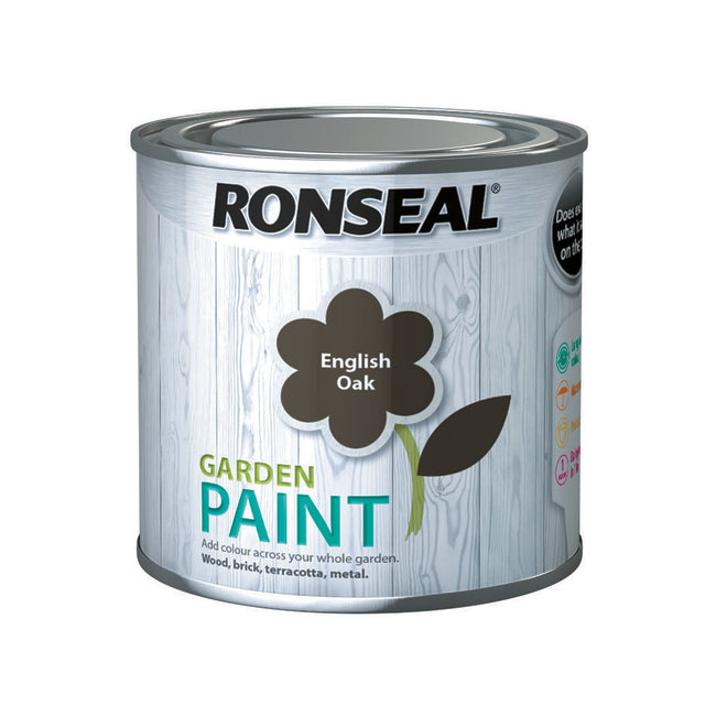 Ronseal Garden Paint 250ml English Oak