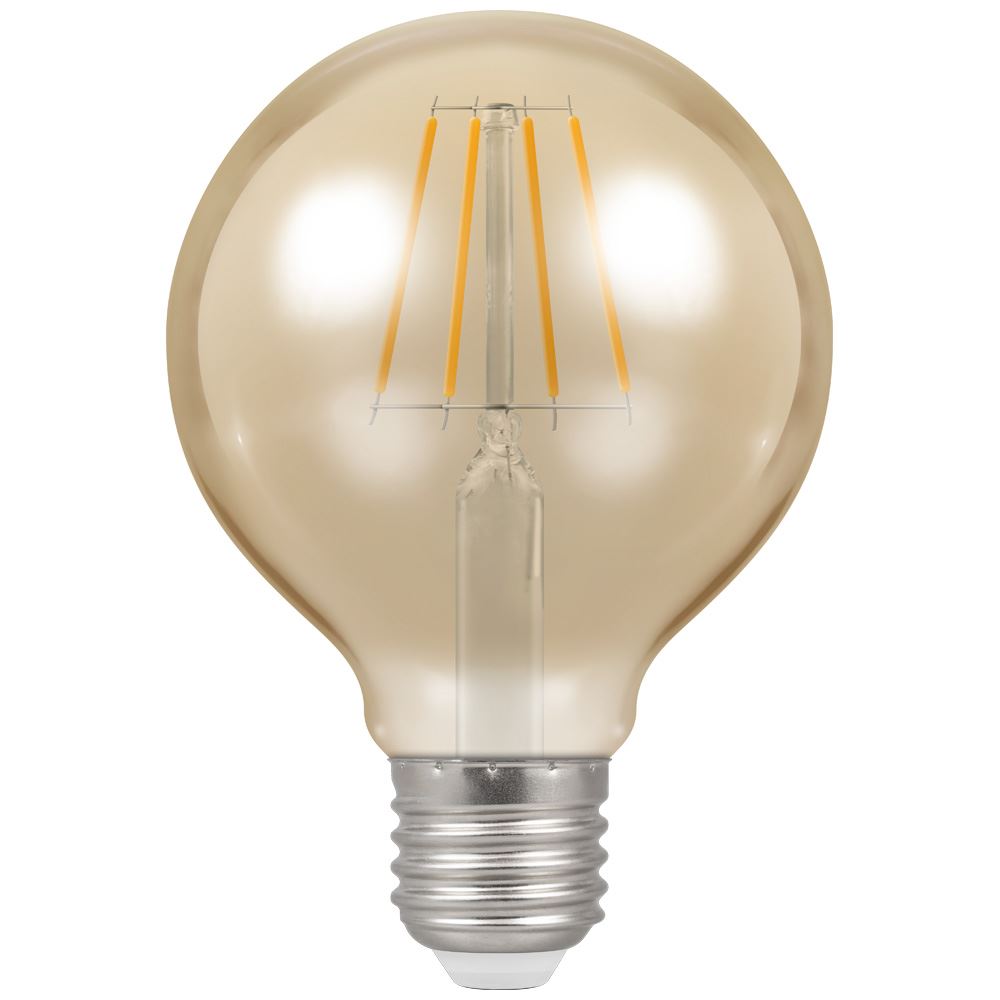 LED Globe G80 Filament Antique • Dimmable