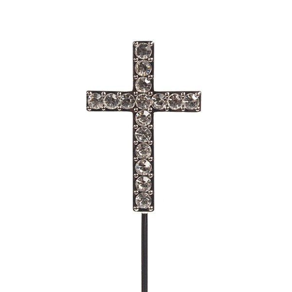Diamante Cross Cake Decoration