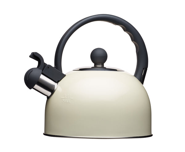 Kitchen Craft Living Nostalgia Whistling Kettle Cream