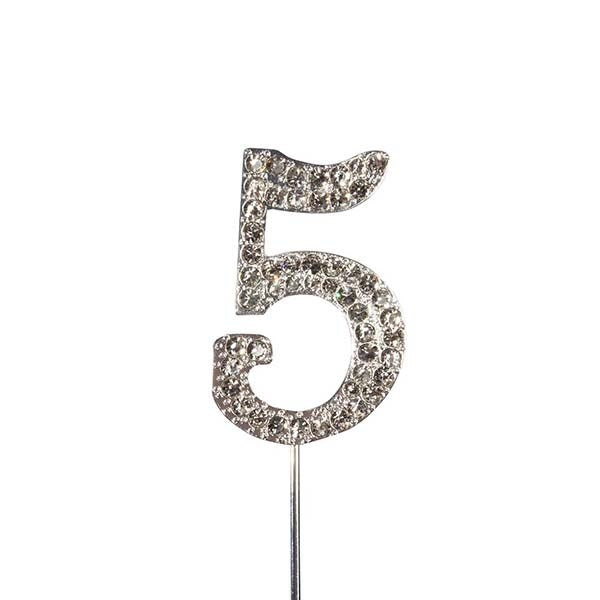 Diamante No. 5 Cake Decoration