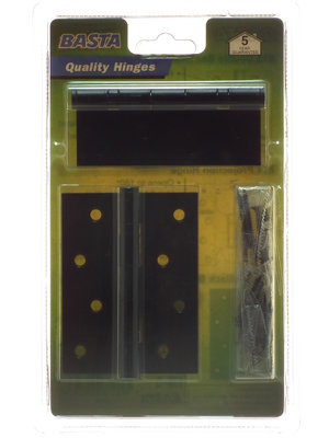 Basta Black Hinge Pack of 2