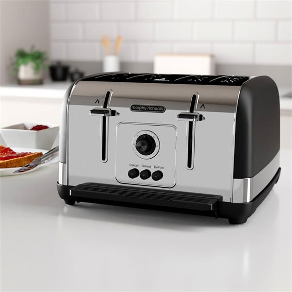 Morphy Richards Venture 4 Slice Toaster - Black