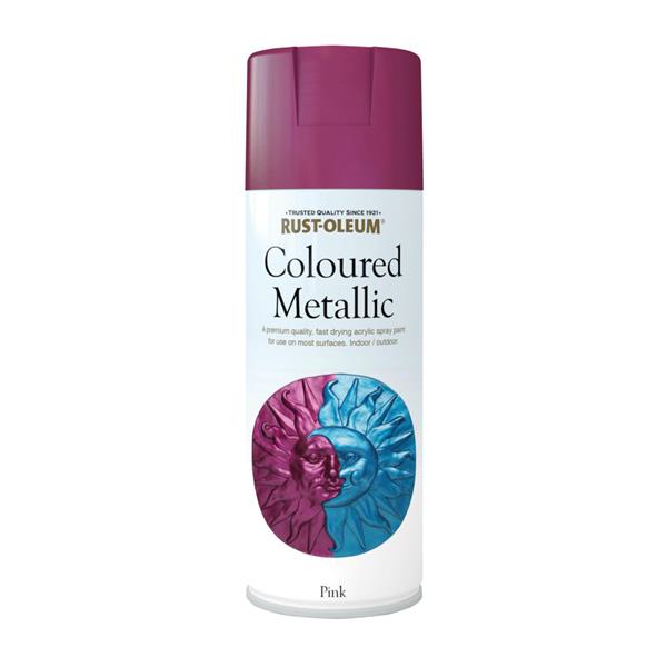 Rust-Oleum Coloured Metallic 400ML - Pink