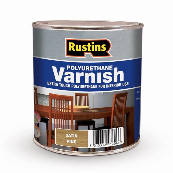 Rustins Polyurethane Varnish - Satin Pine