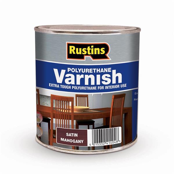 Rustins Polyurethane Varnish - Satin Mahogany