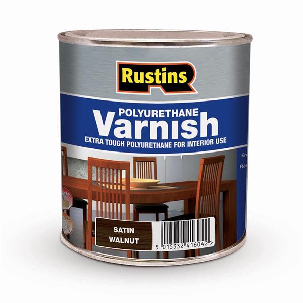 Rustins Polyurethane Varnish - Satin Walnut