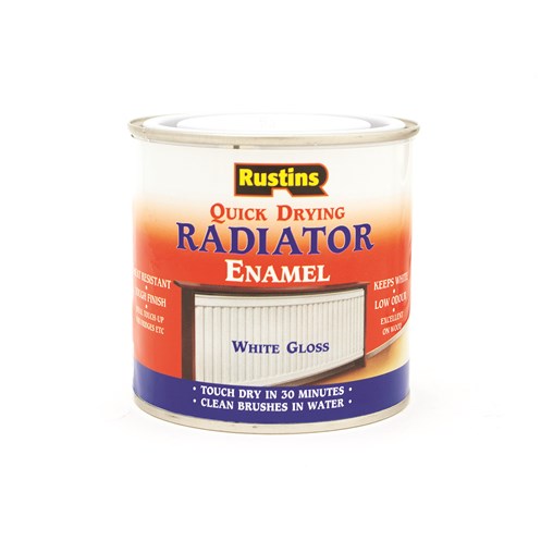 Rustins Radiator Paint - White Gloss Q/D