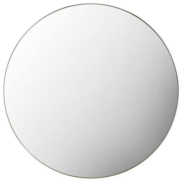 Hayle Round Mirror - Champagne