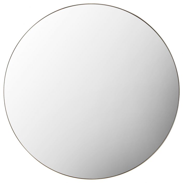 Hayle Round Mirror - Champagne
