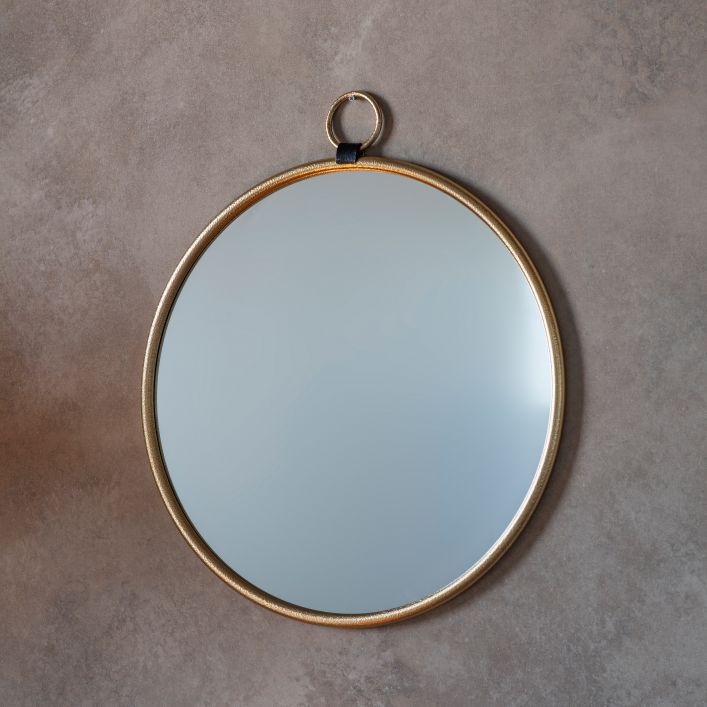 Bayswater Round Mirror - Gold