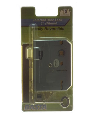 BASTA 76MM INTERNAL SASH LOCK BRASS
