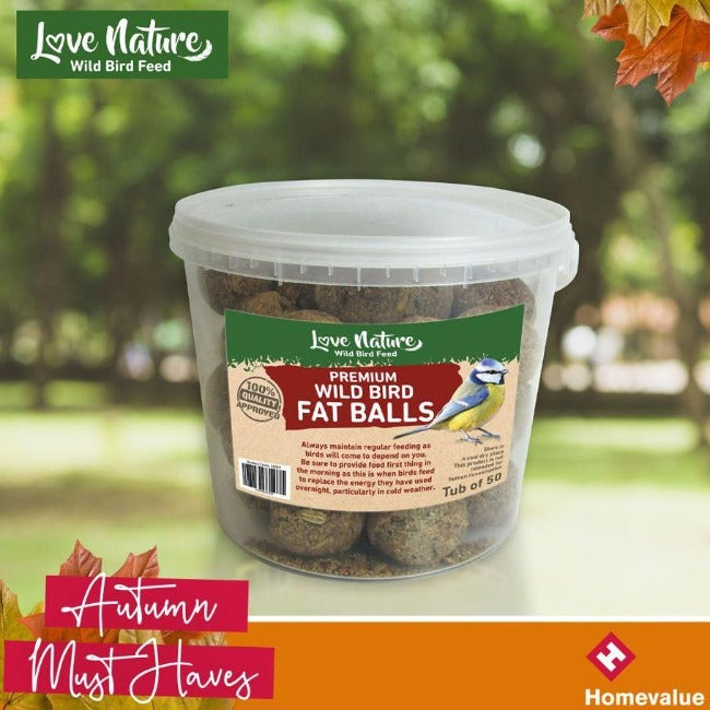 50 Fat Balls Bucket - Bird Feed - Homevalue - Smyths Homevalue