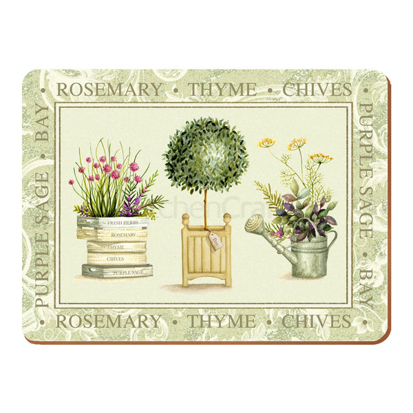 Creative Tops Topiary Pack Of 6 Premium Placemats