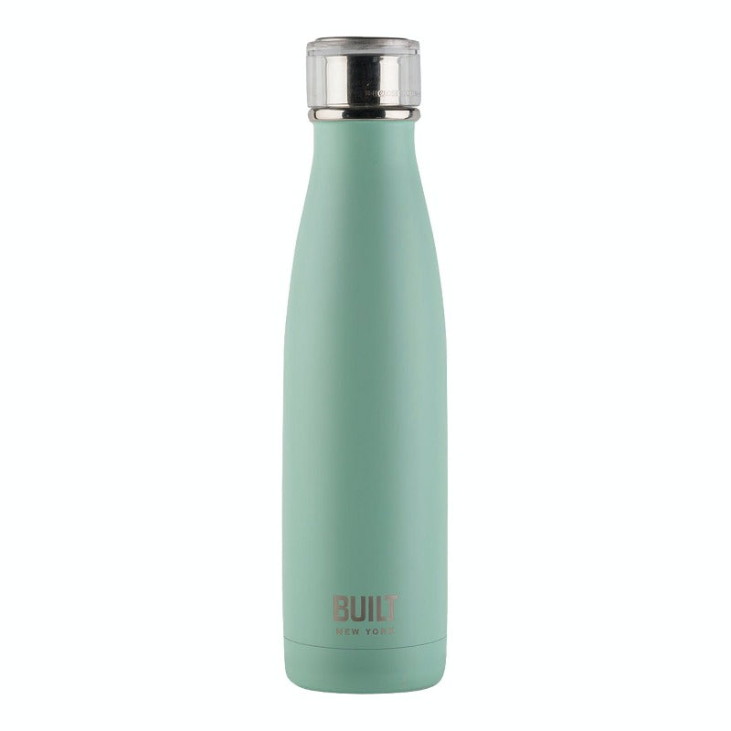 BUILT 480ml Double Walled Stainless Steel Water Bottle Mint