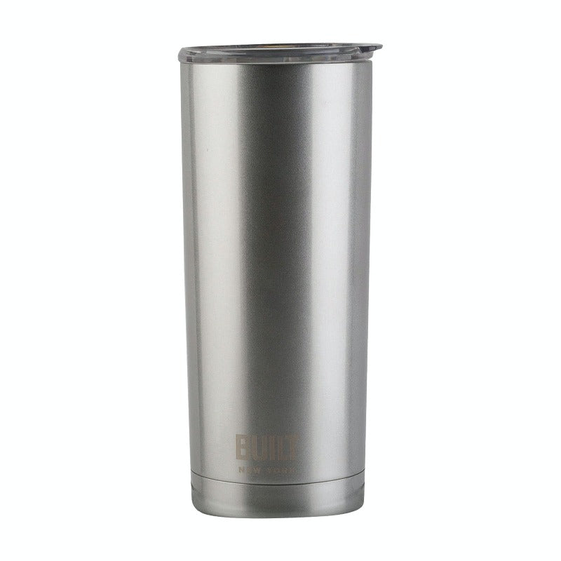 Built 590ml Double Walled Stainless Steel Travel Mug Silver