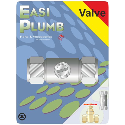 Easi Plumb 1/2" Screwdriver Operated Isolation Ball Valve