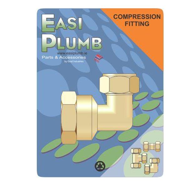 Easi Plumb Compression Elbow 3/4" x 1/2" 317