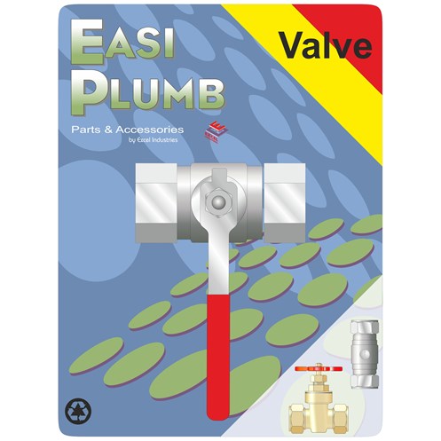 Easi Plumb Isolation F x F Lever Action Ball Valve 3/4"