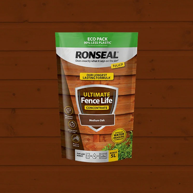 Ronseal Ultimate Fence Life Concentrate Medium Oak 950ml