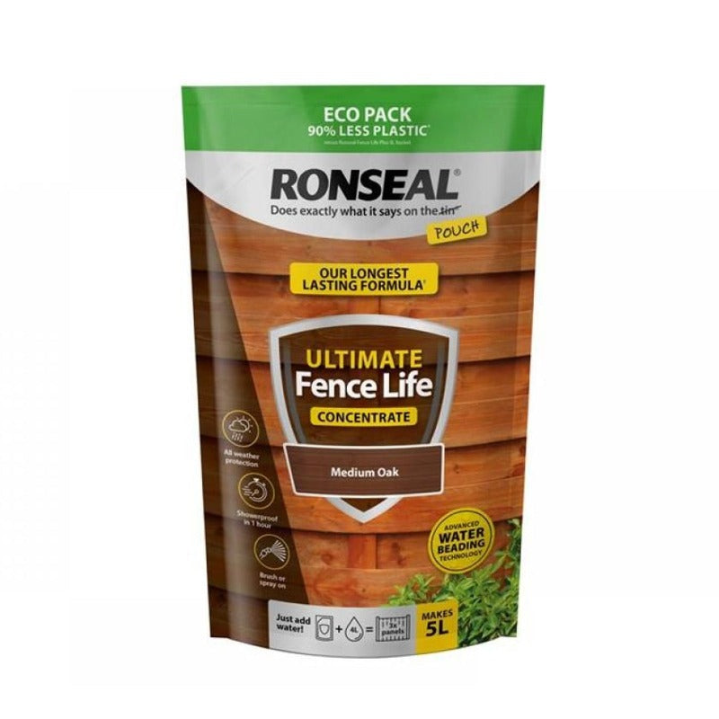 Ronseal Ultimate Fence Life Concentrate Medium Oak 950ml