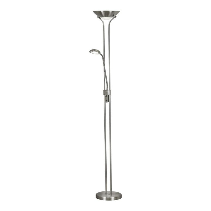 MOTHER & CHILD LED DIMMABLE FLOOR LAMP - SATIN SILVER