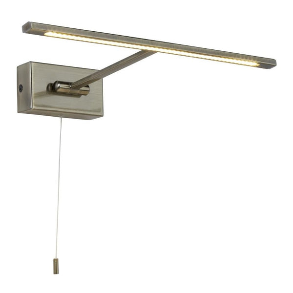 CADIZ LED PICTURE/READING WALL LIGHT - ANTIQUE BRASS