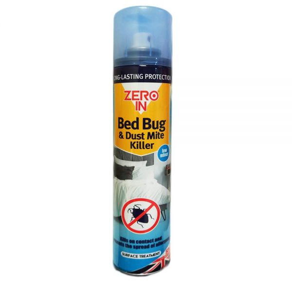 Zero In Bed Bug & Dust Mite Killer Aerosol Spray - 300ml