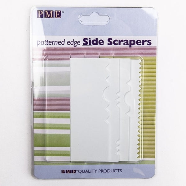 PME White Set of 4 Pattern Edge Side Scrappers