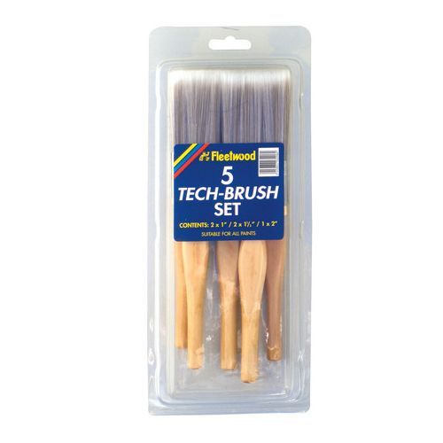 Fleetwood Tech-Brush 5 Piece Paint Brush Set