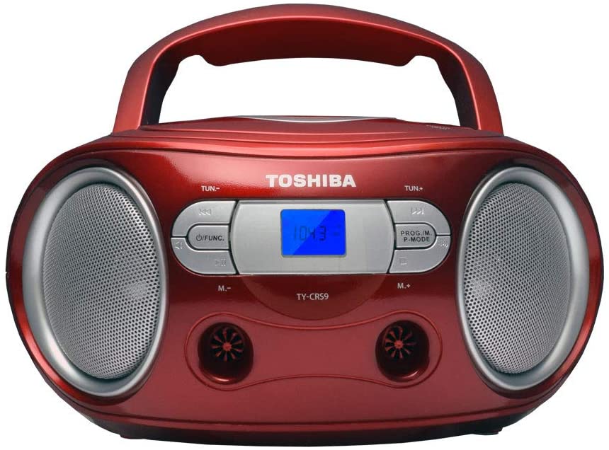 Toshiba Portable CD Boombox with Am/FM Stereo and Aux Input