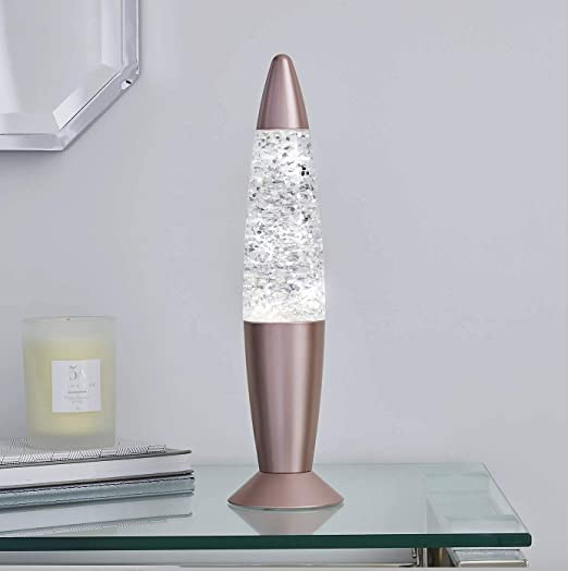 Glitter Lamp - Rose Gold LED