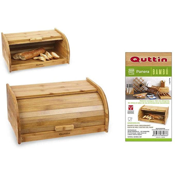 Quttin Bamboo Bread Bin