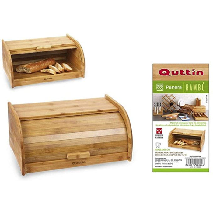 Quttin Bamboo Bread Bin