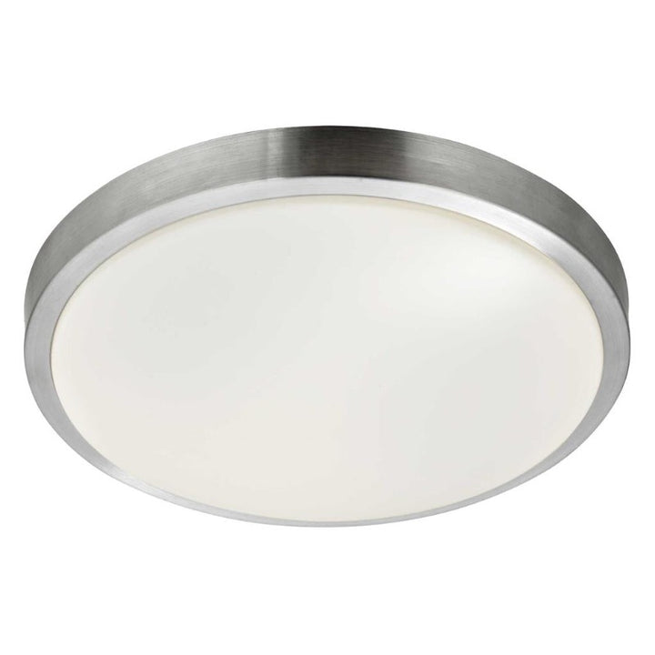 ZURICH LED BATHROOM FLUSH - ALUMINIUM & ACRYLIC SHADE, IP44
